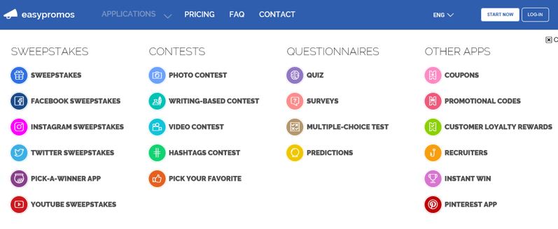 EASYPROMOS POWERS MULTIPLE FACEBOOK CONTEST IDEAS