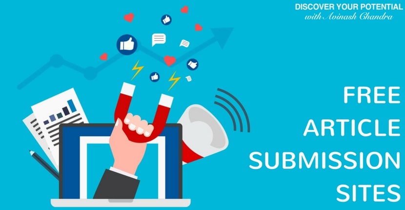 FREE ARTICLE SUBMISSION SITES LIST