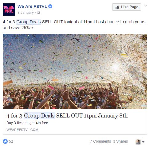 GROUP DEALS TO GENERATE SALES ON FACEBOOK