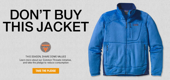 SHARING BRAND PURPOSE - PATAGONIA - DONT BUY THIS JACKET