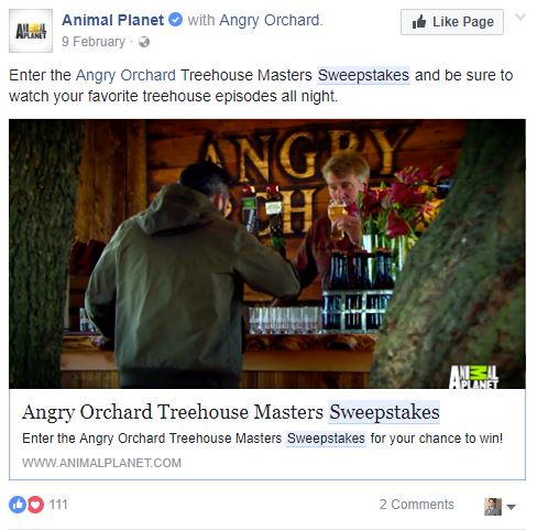 SWEEPSTAKES FACEBOOK CONTEST EXAMPLE