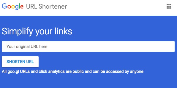 Google URL Shortener