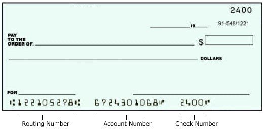 ECHECK INFORMATION