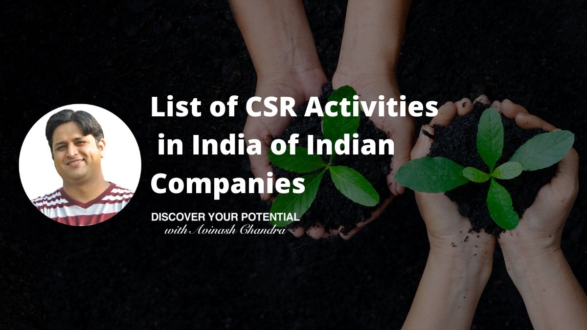 List of CSR Activities in India of Indian Companies