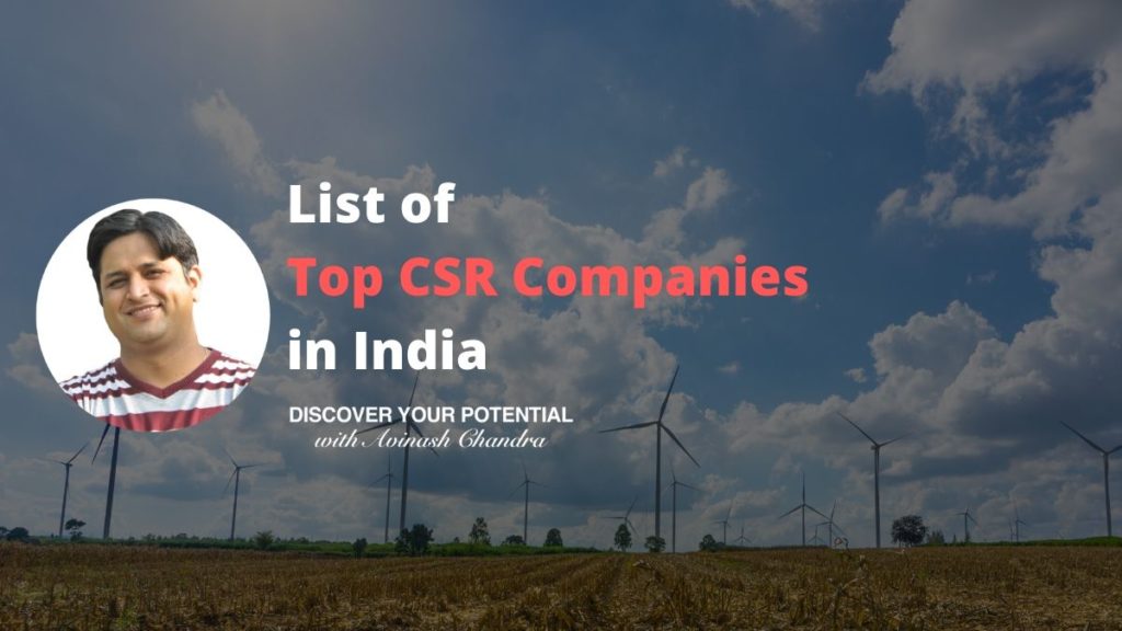 Top CSR Companies in India List of Top CSR Companies in India