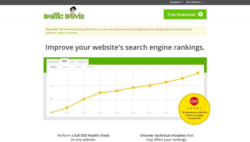 Traffic Travis google ranking software